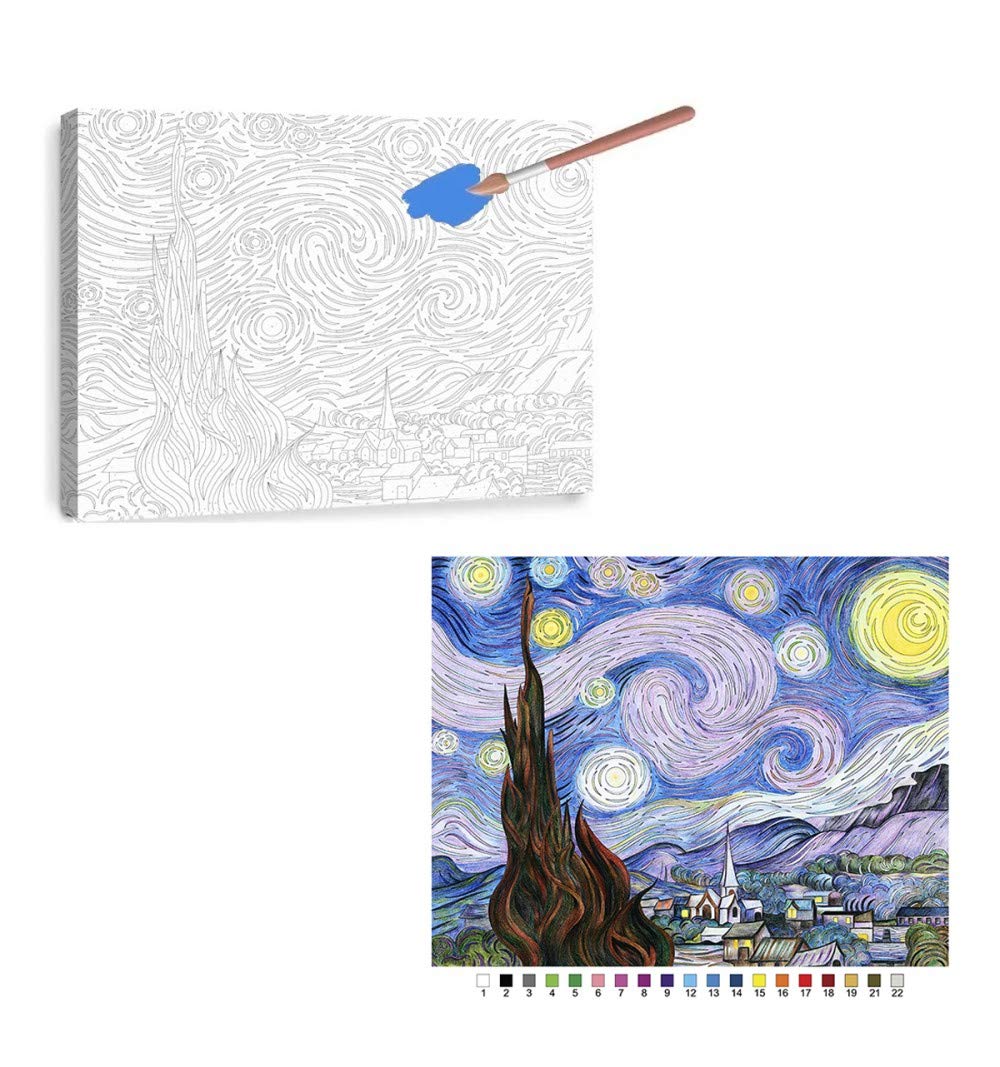 Pintura por número "Noche estrellada"